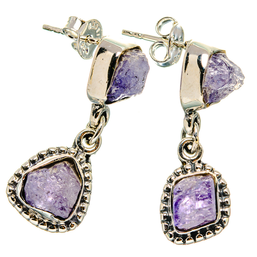 Tanzanite Earrings handcrafted by Anasilvercos - EARR430932 - Photo 2