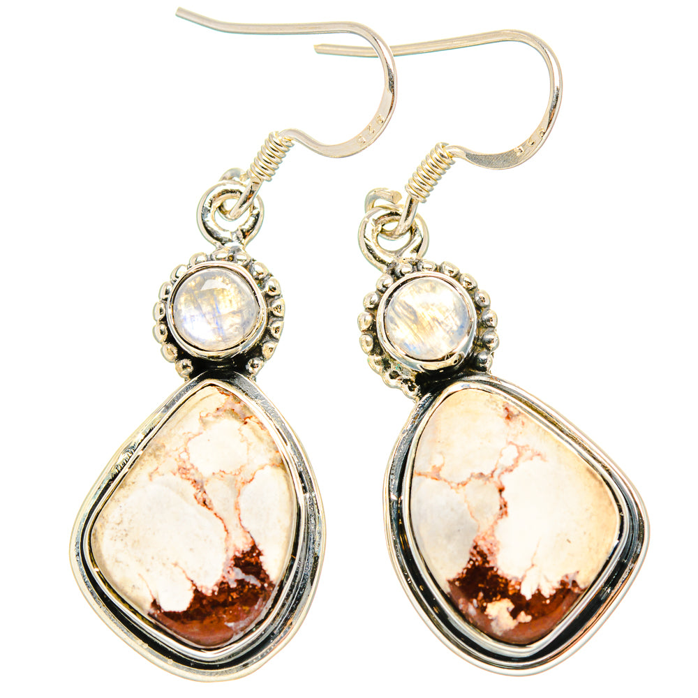 Wild Horse Jasper Earrings handcrafted by Anasilvercos - EARR430938 - Photo 2