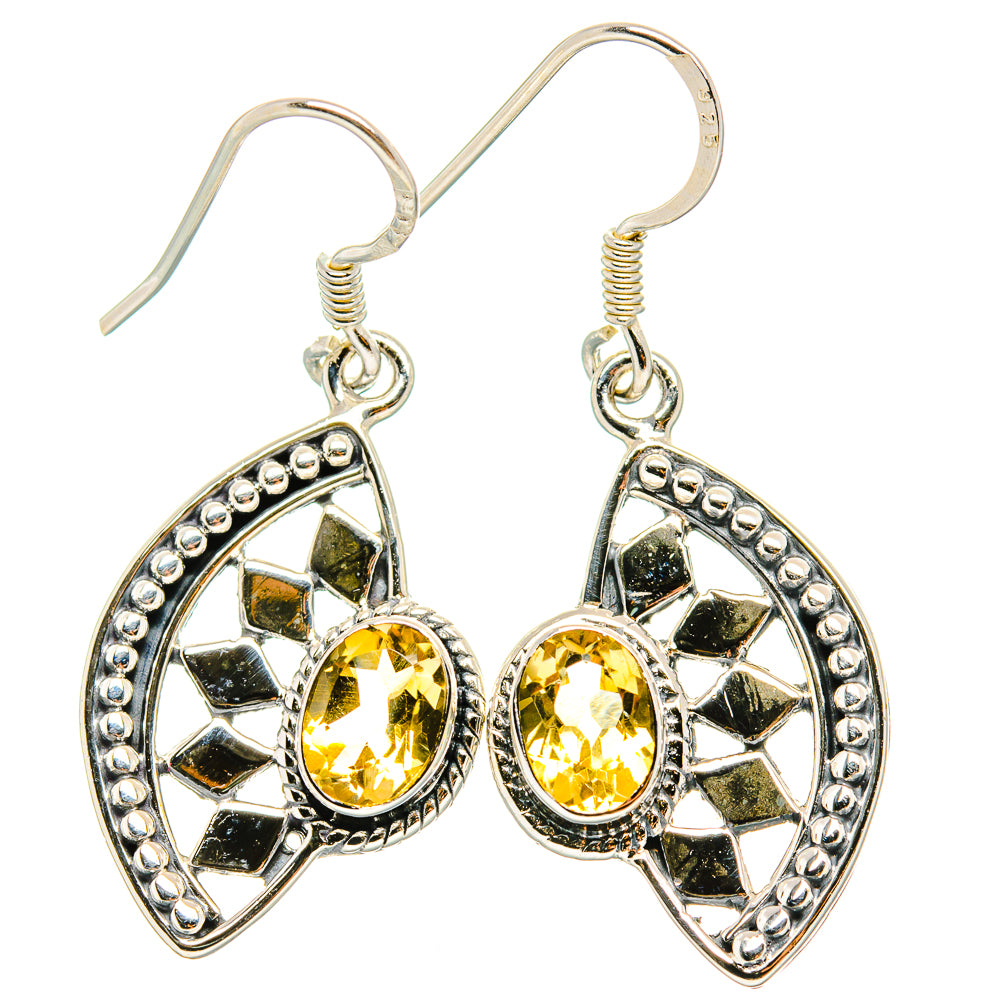 Citrine Earrings handcrafted by Anasilvercos - EARR430939 - Photo 2