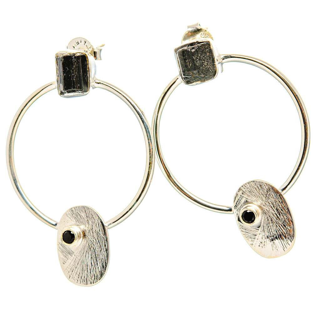 Black Tourmaline Earrings handcrafted by Anasilvercos - EARR430951 - Photo 2