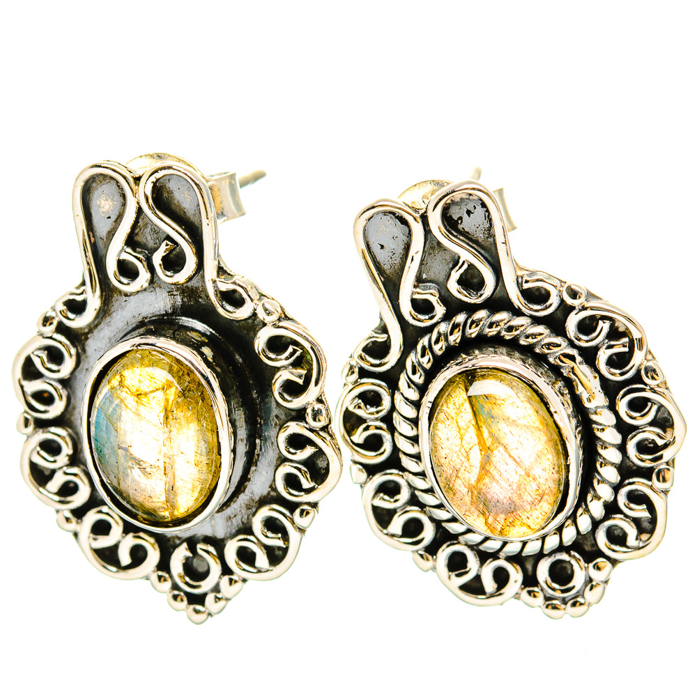 Labradorite Earrings handcrafted by Anasilvercos - EARR430978 - Photo 2