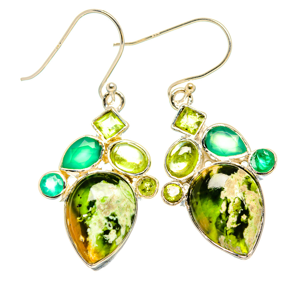 Rainforest Opal Earrings handcrafted by Anasilvercos - EARR430985 - Photo 2