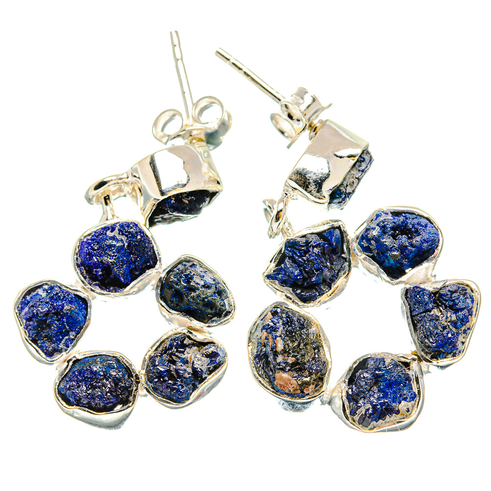 Lapis Lazuli Earrings handcrafted by Anasilvercos - EARR430994 - Photo 2