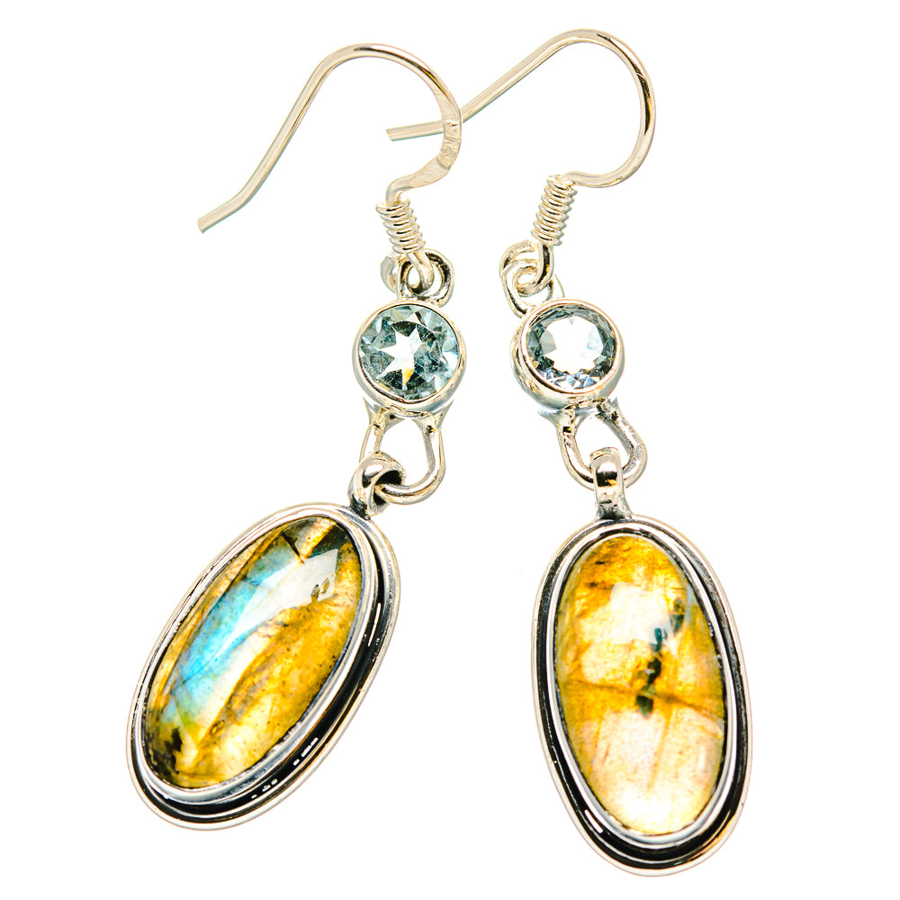 Labradorite Earrings handcrafted by Anasilvercos - EARR430995 - Photo 2