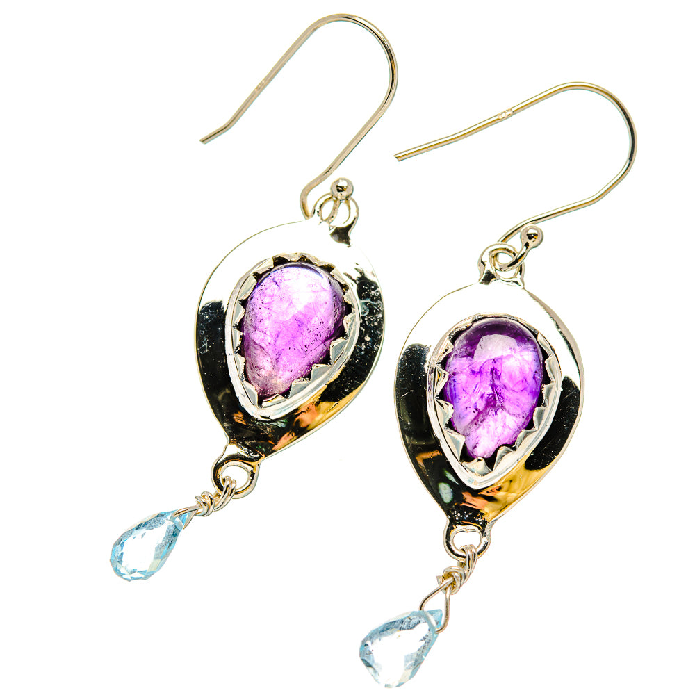 Amethyst Earrings handcrafted by Anasilvercos - EARR431004 - Photo 2