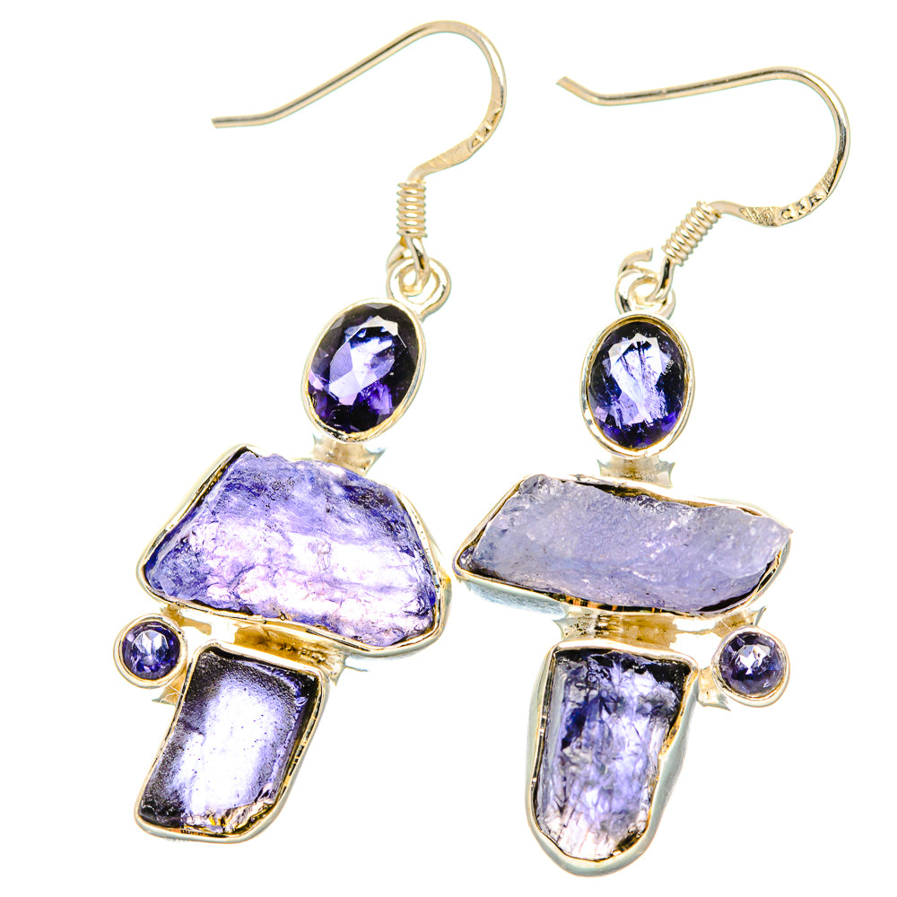 Tanzanite Earrings handcrafted by Anasilvercos - EARR431010 - Photo 2