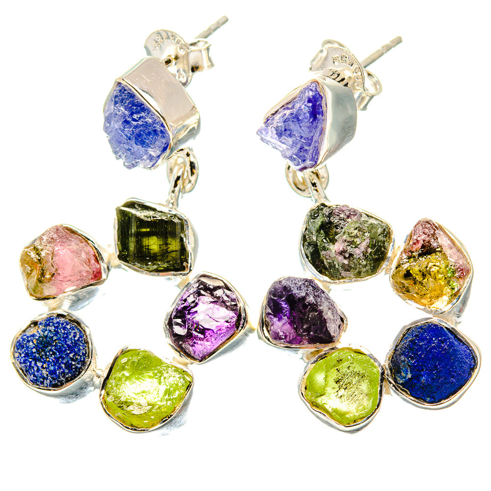Tanzanite Earrings handcrafted by Anasilvercos - EARR431014 - Photo 2