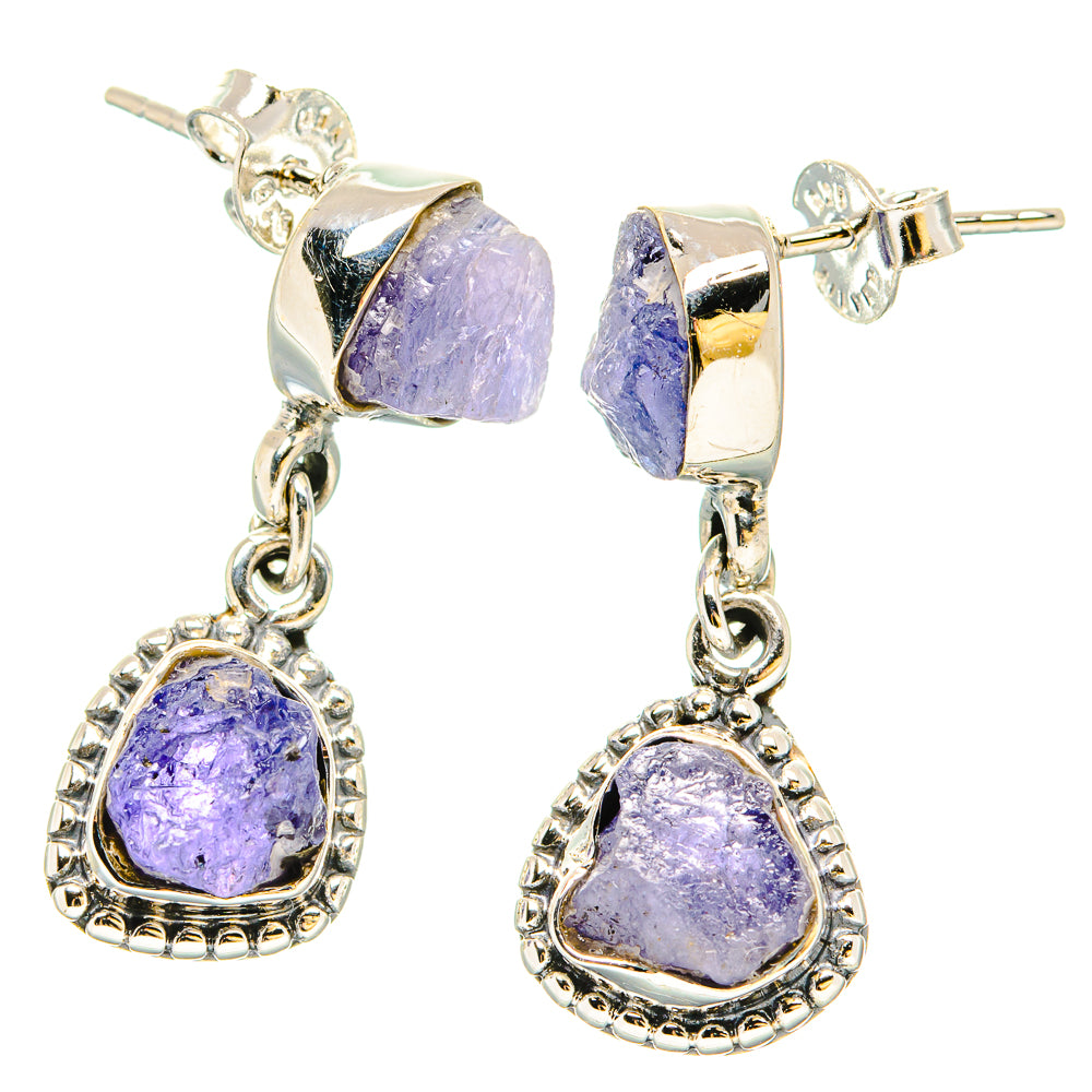 Tanzanite Earrings handcrafted by Anasilvercos - EARR431018 - Photo 2