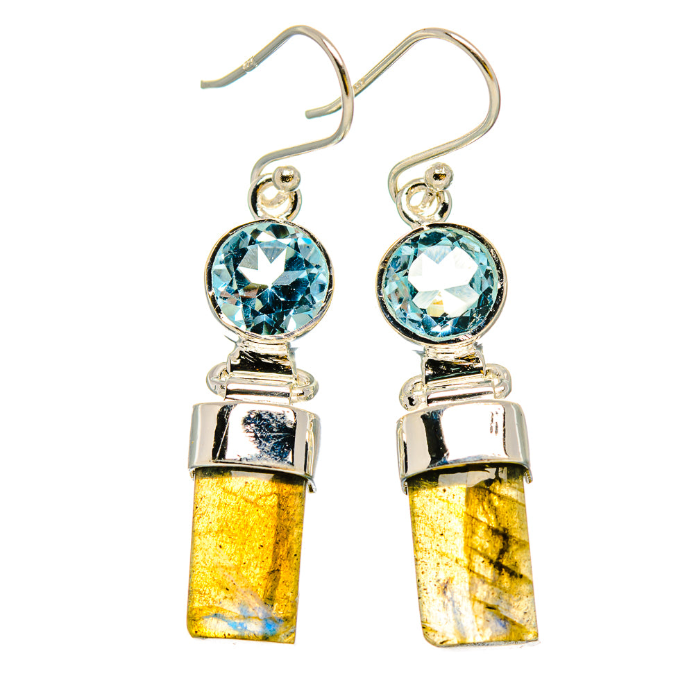 Labradorite Earrings handcrafted by Anasilvercos - EARR431020 - Photo 2