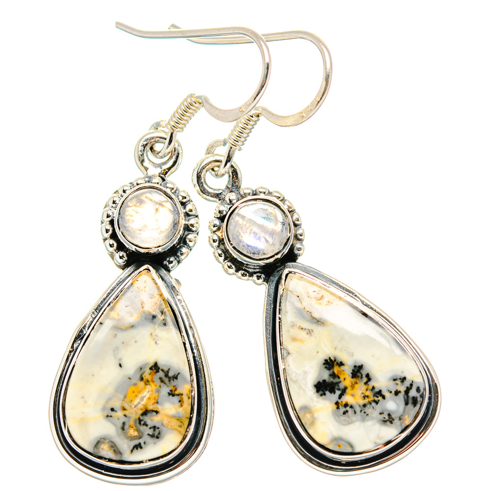 Dendritic Opal Earrings handcrafted by Anasilvercos - EARR431025 - Photo 2