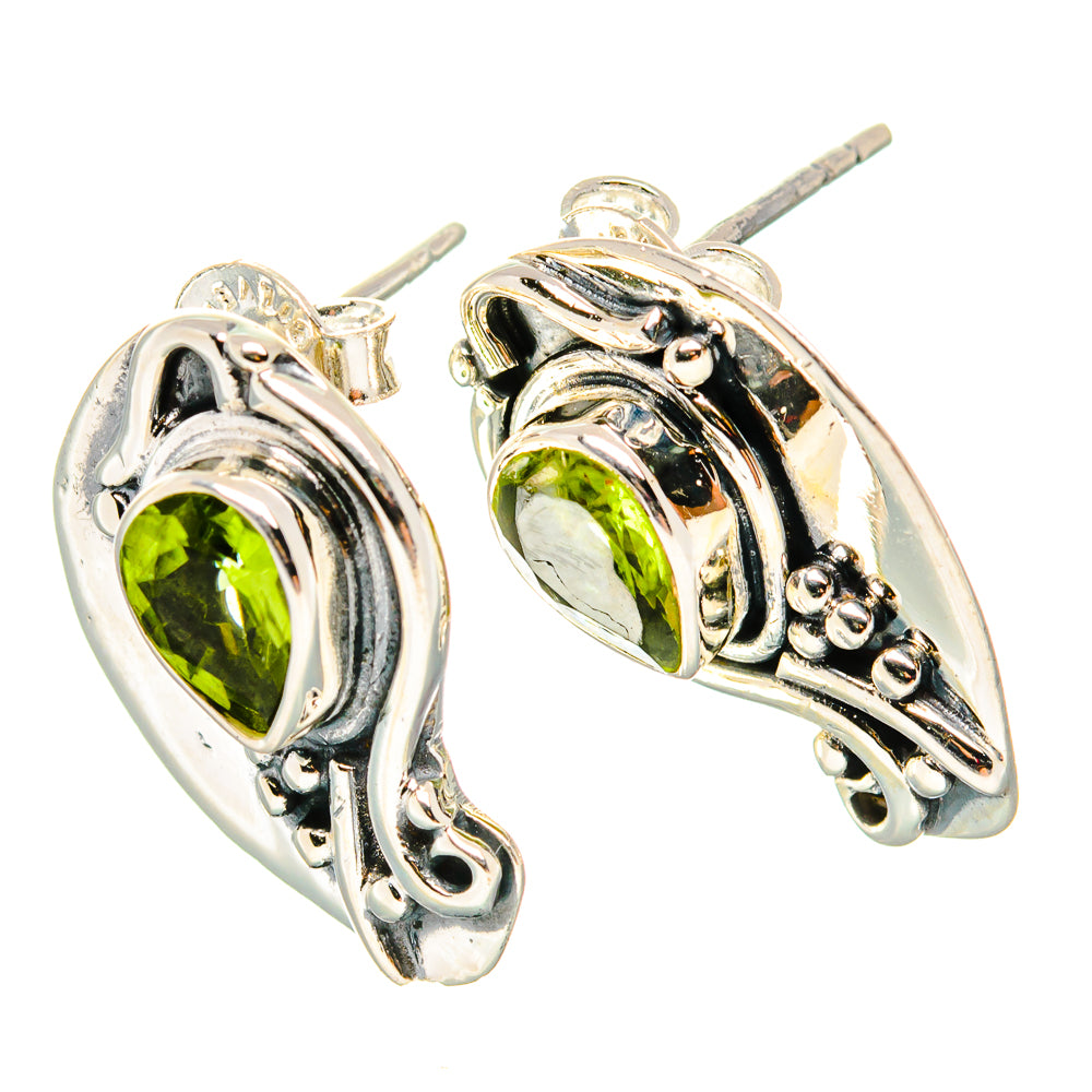 Peridot Earrings handcrafted by Anasilvercos - EARR431027 - Photo 2