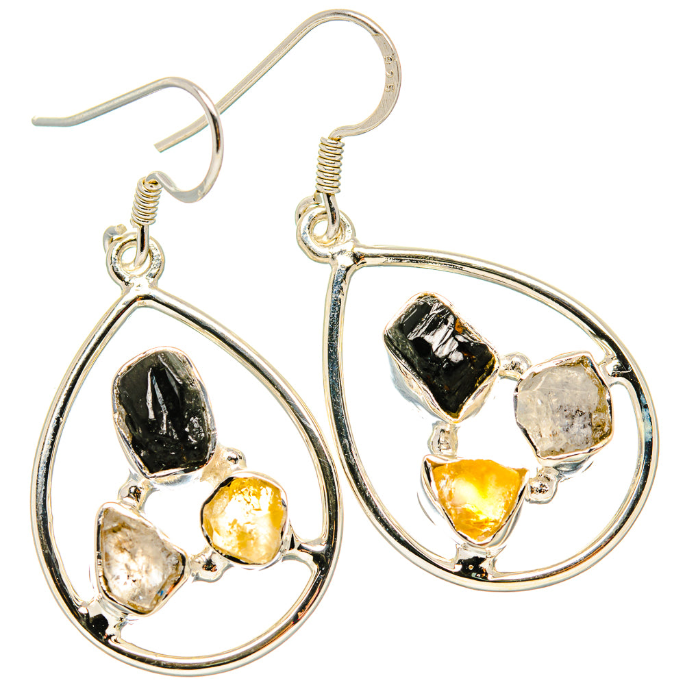 Black Tourmaline Earrings handcrafted by Anasilvercos - EARR431033 - Photo 2
