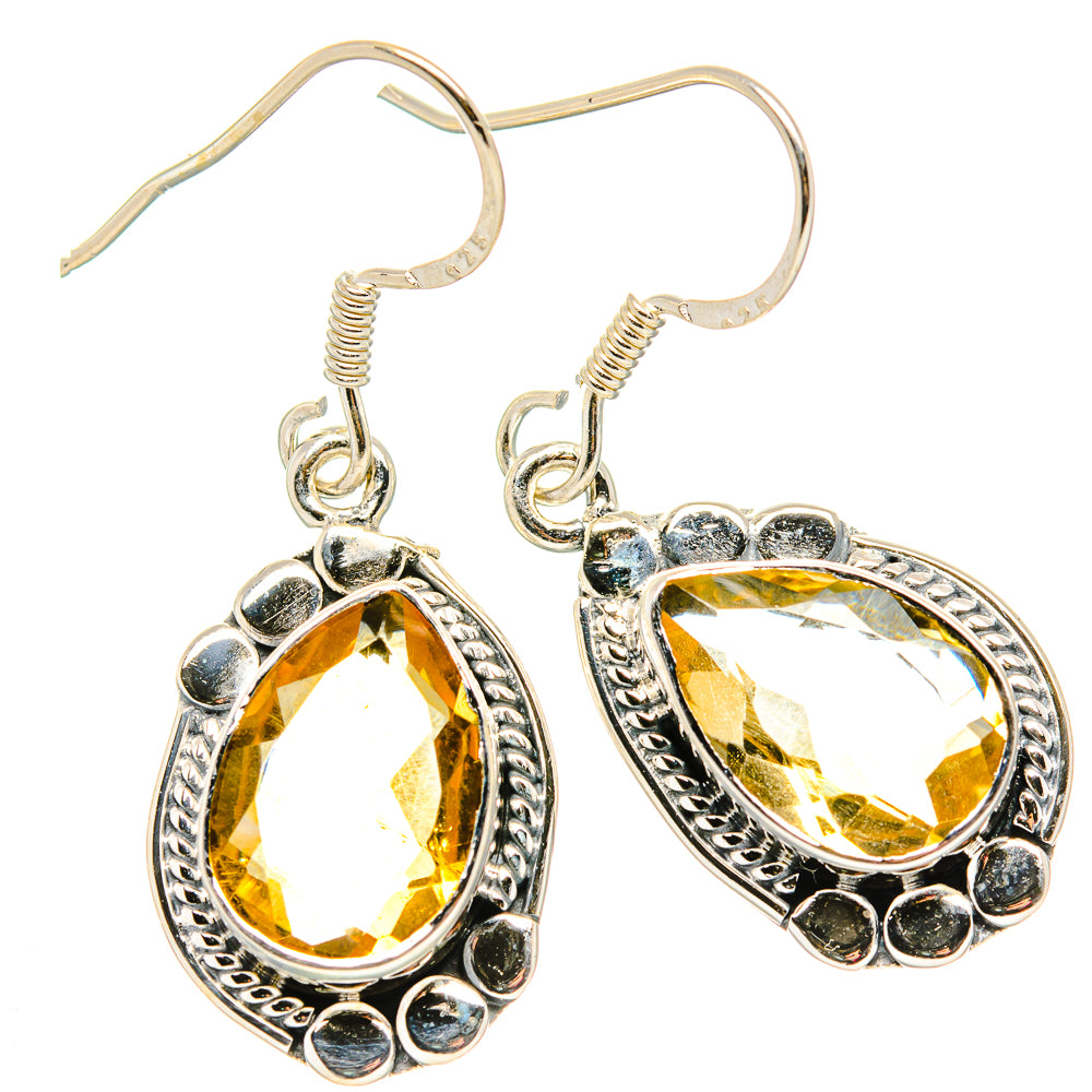 Citrine Earrings handcrafted by Anasilvercos - EARR431044 - Photo 2