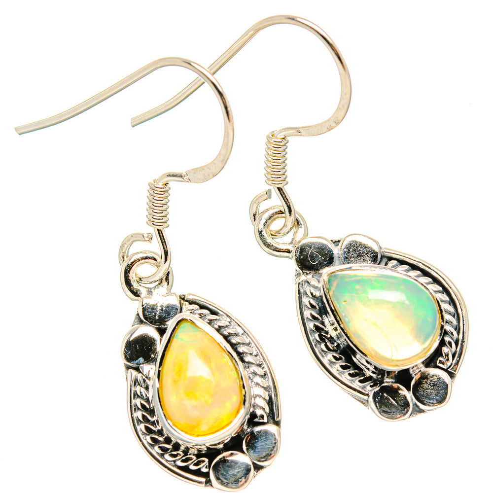 Ethiopian Opal Earrings handcrafted by Anasilvercos - EARR431049 - Photo 2