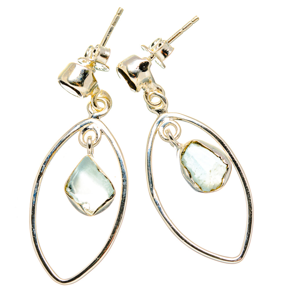 Aquamarine Earrings handcrafted by Anasilvercos - EARR431064 - Photo 2