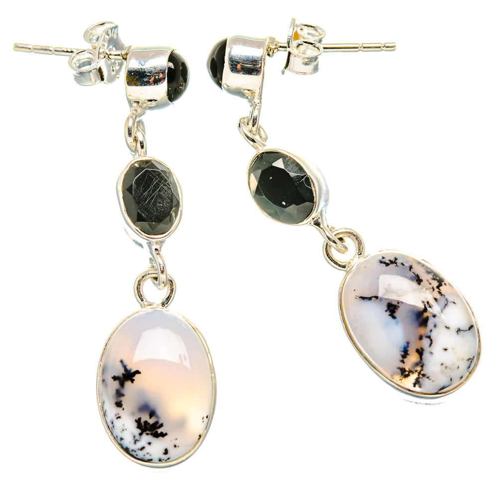 Dendritic Opal Earrings handcrafted by Anasilvercos - EARR431065 - Photo 2