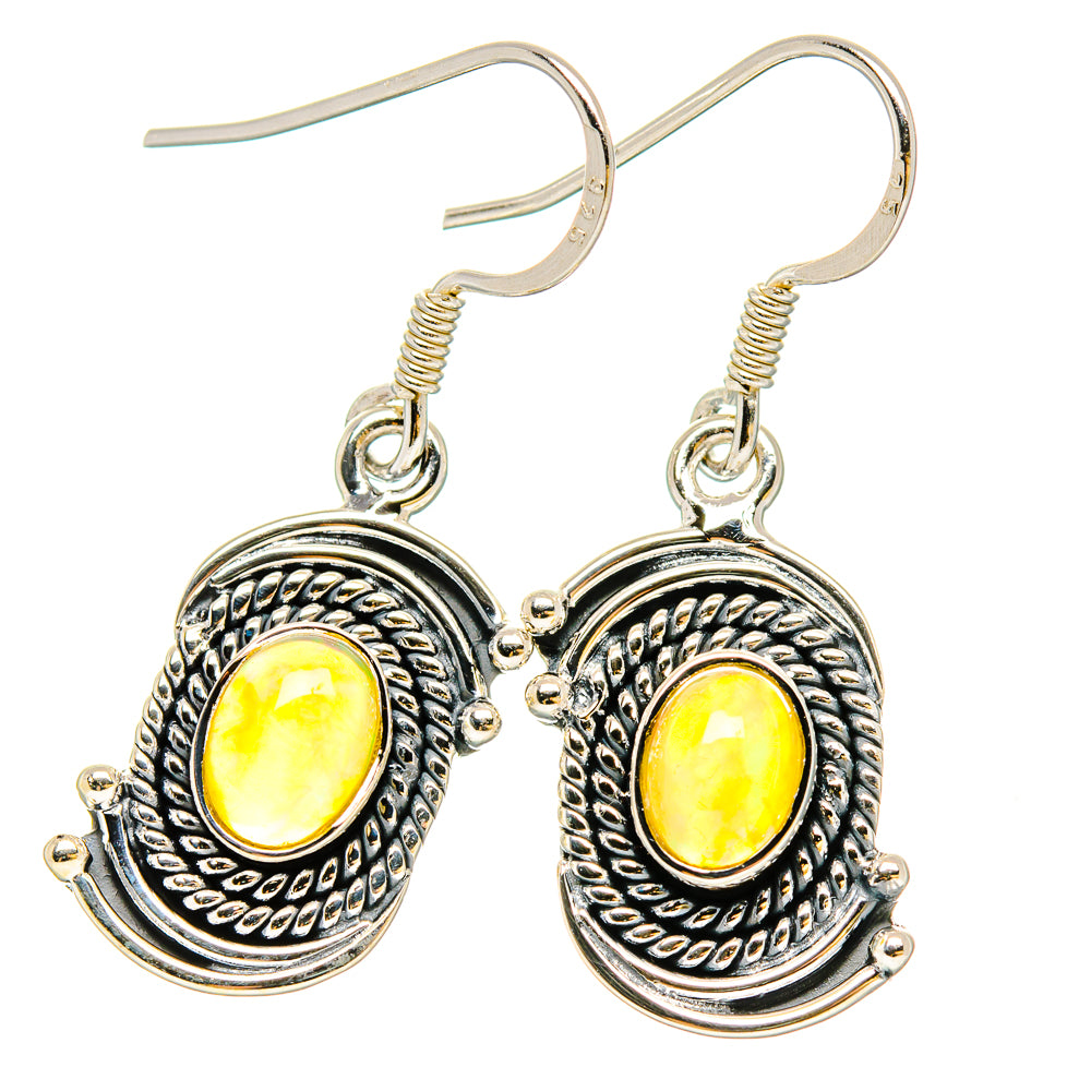 Ethiopian Opal Earrings handcrafted by Anasilvercos - EARR431077 - Photo 2
