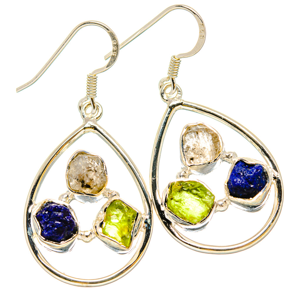 Lapis Lazuli Earrings handcrafted by Anasilvercos - EARR431088 - Photo 2