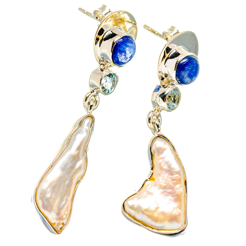 Mother Of Pearl Earrings handcrafted by Anasilvercos - EARR431097 - Photo 2
