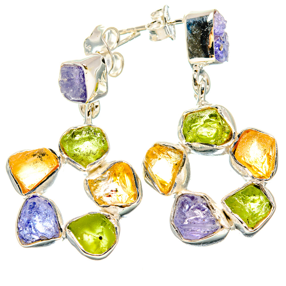 Tanzanite Earrings handcrafted by Anasilvercos - EARR431105 - Photo 2