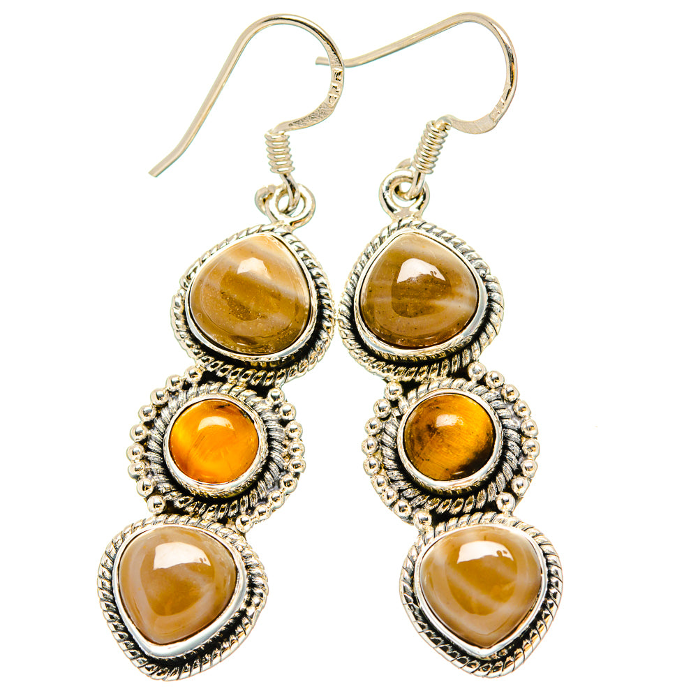 Imperial Jasper Earrings handcrafted by Anasilvercos - EARR431114 - Photo 2