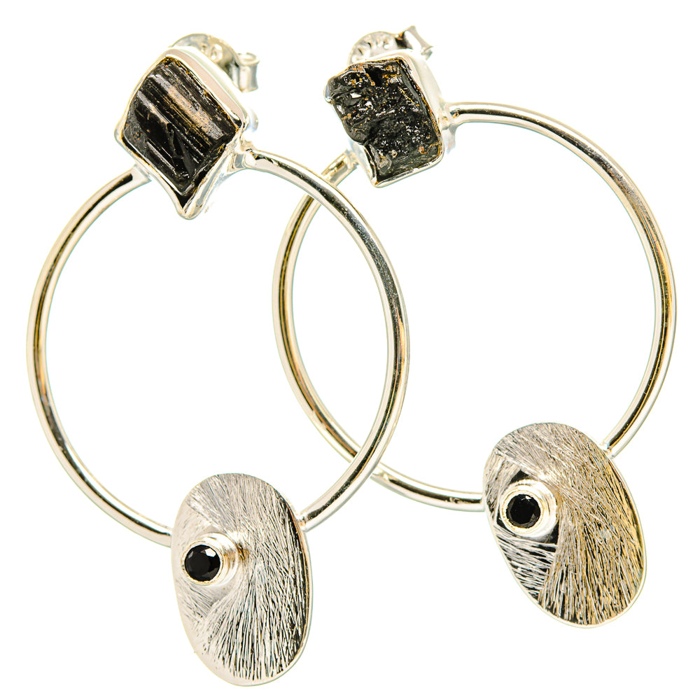 Black Tourmaline Earrings handcrafted by Anasilvercos - EARR431121 - Photo 2