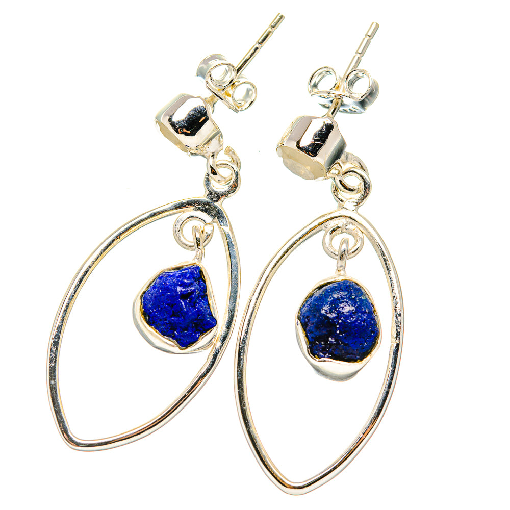 Lapis Lazuli Earrings handcrafted by Anasilvercos - EARR431122 - Photo 2