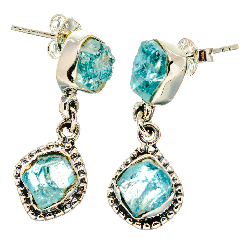 Apatite Earrings handcrafted by Anasilvercos - EARR431135 - Photo 2
