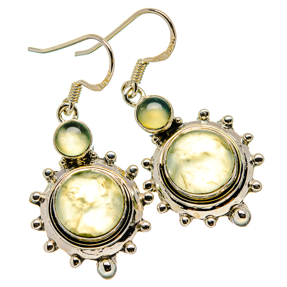 Prehnite Earrings handcrafted by Anasilvercos - EARR431137 - Photo 2