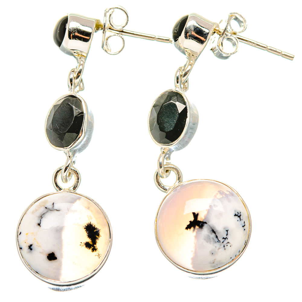 Dendritic Opal Earrings handcrafted by Anasilvercos - EARR431139 - Photo 2