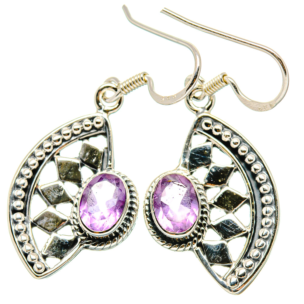 Amethyst Earrings handcrafted by Anasilvercos - EARR431151 - Photo 2