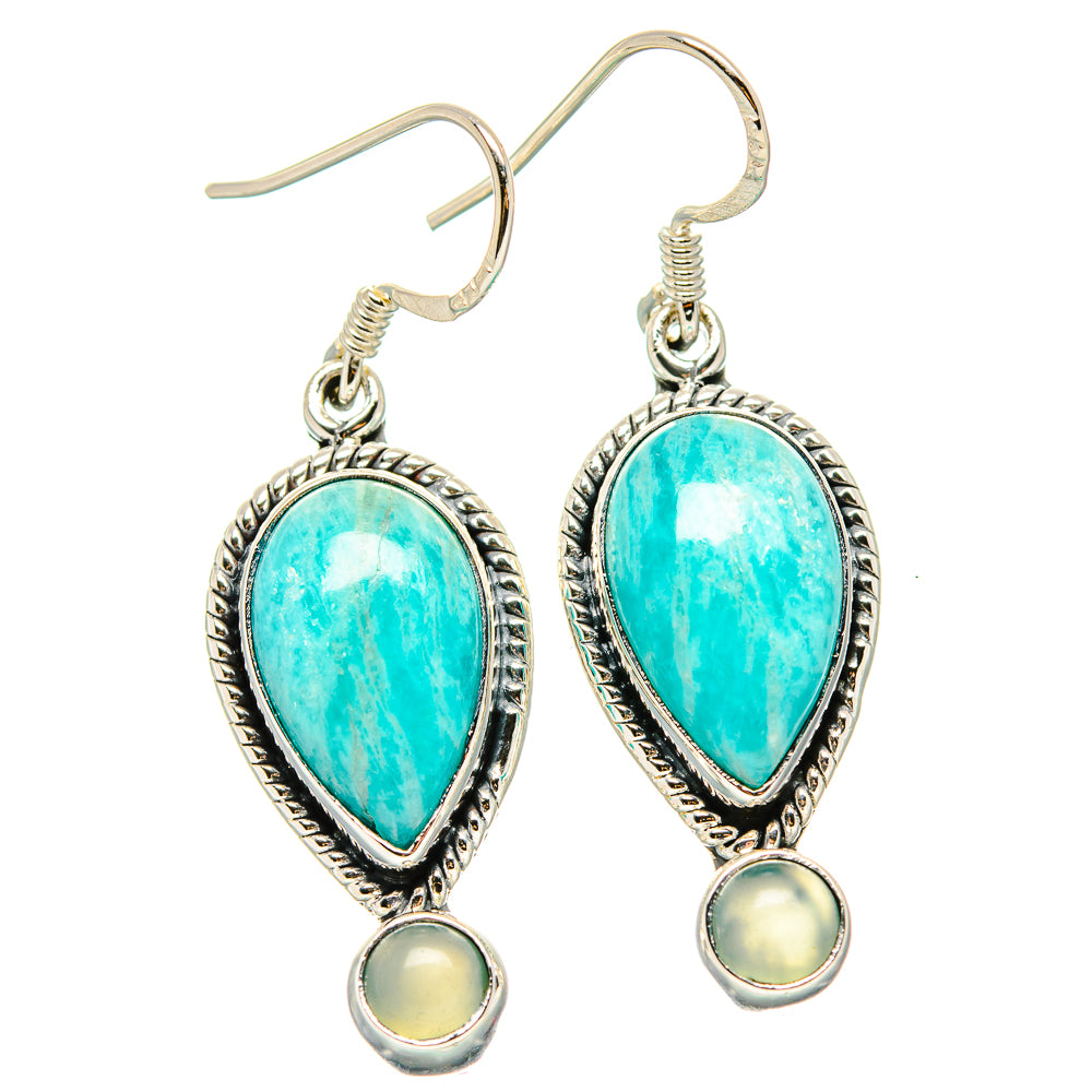 Amazonite Earrings handcrafted by Anasilvercos - EARR431156 - Photo 2