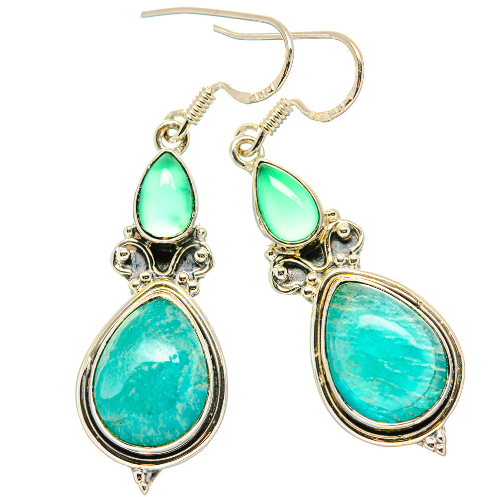 Amazonite Earrings handcrafted by Anasilvercos - EARR431168 - Photo 2