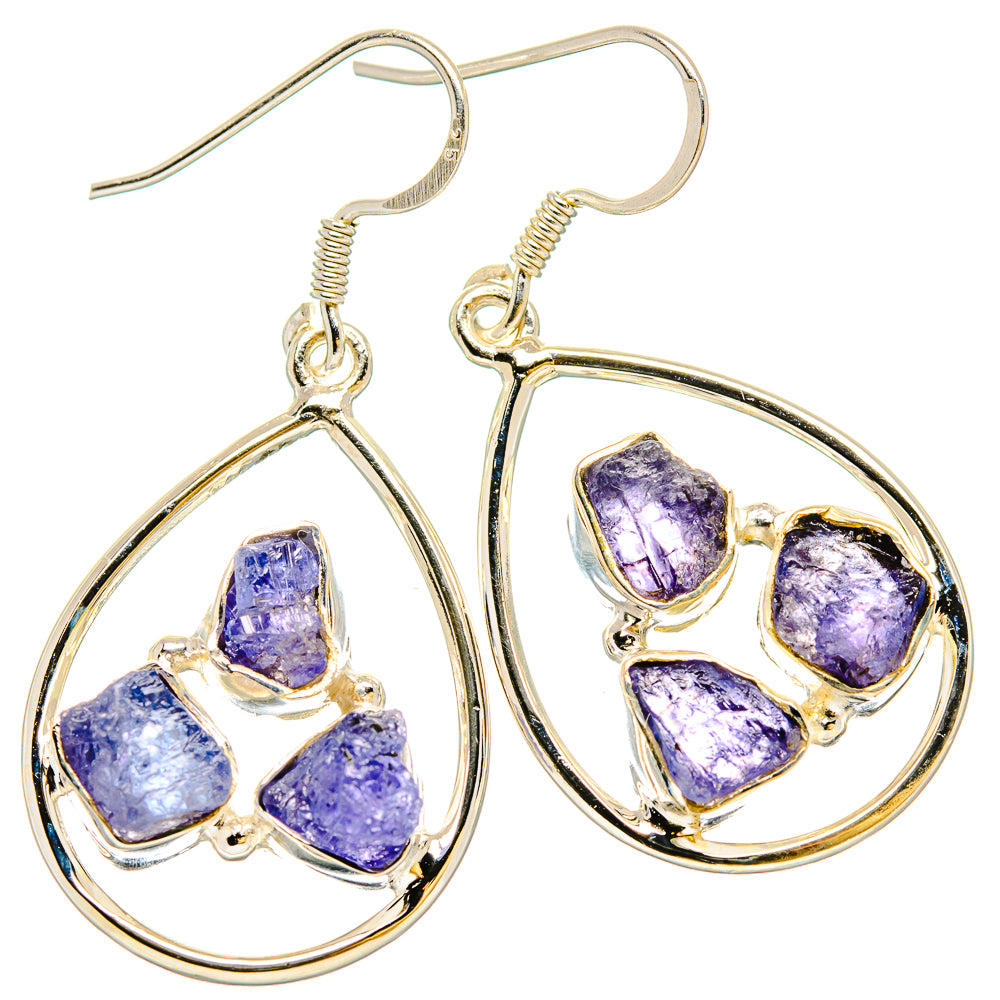 Tanzanite Earrings handcrafted by Anasilvercos - EARR431174 - Photo 2
