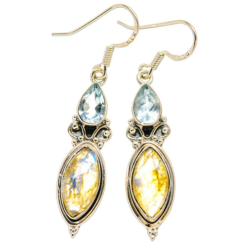 Labradorite Earrings handcrafted by Anasilvercos - EARR431175 - Photo 2