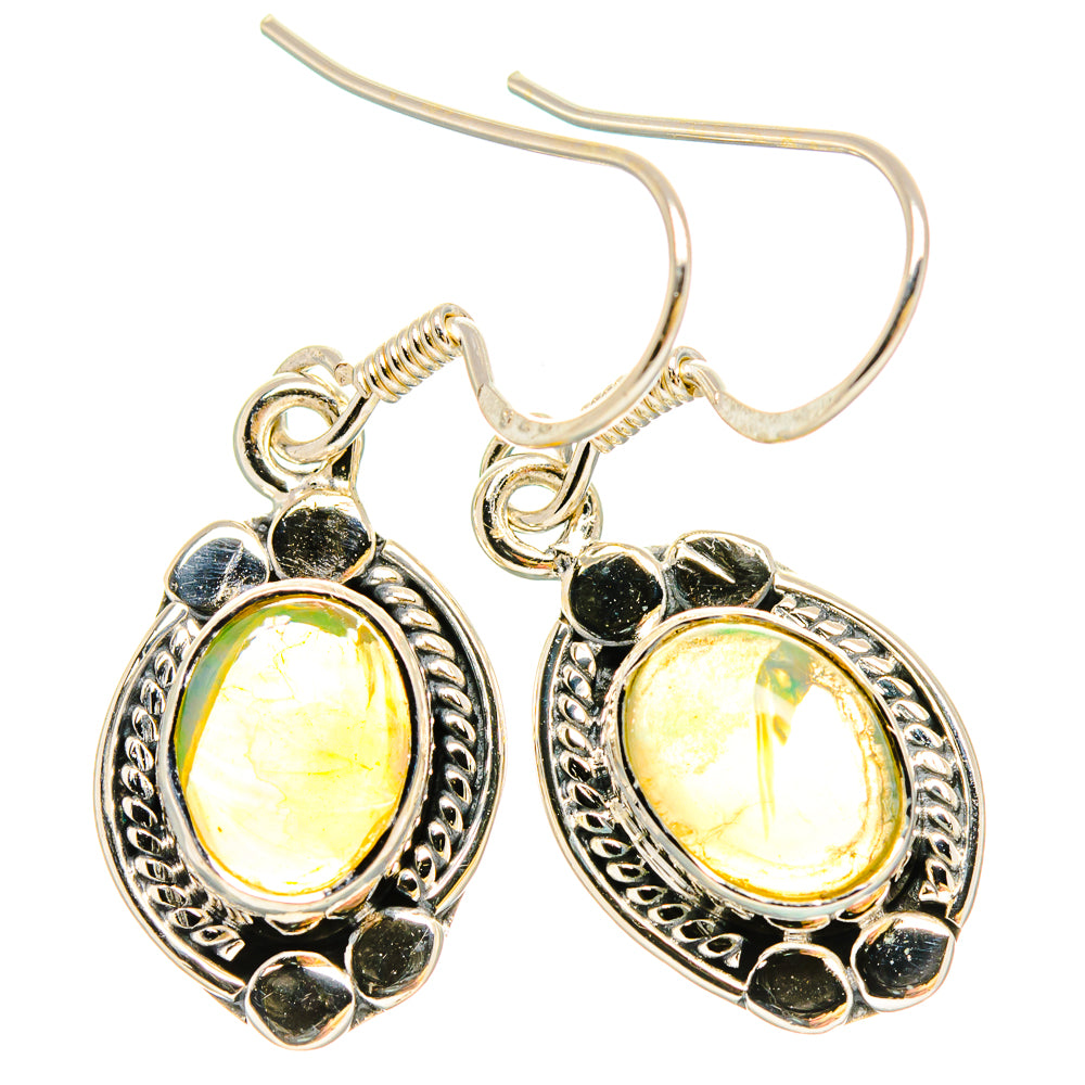 Ethiopian Opal Earrings handcrafted by Anasilvercos - EARR431176 - Photo 2