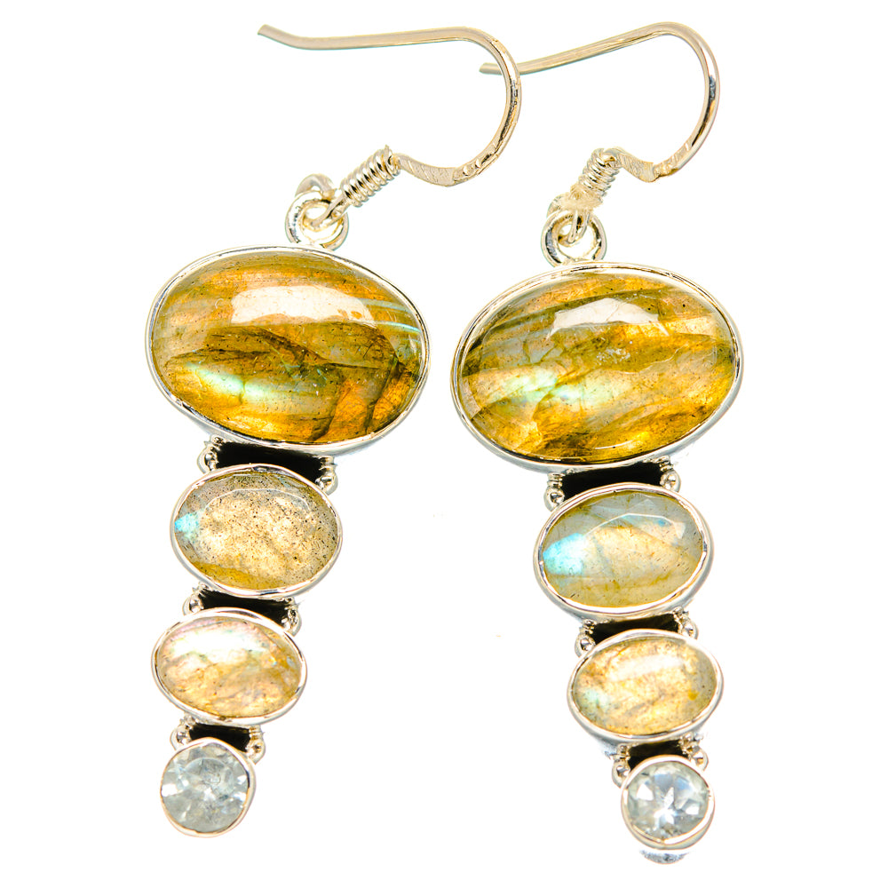 Labradorite Earrings handcrafted by Anasilvercos - EARR431181 - Photo 2