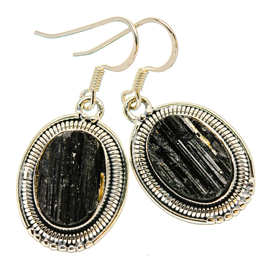 Black Tourmaline Earrings handcrafted by Anasilvercos - EARR431193 - Photo 2