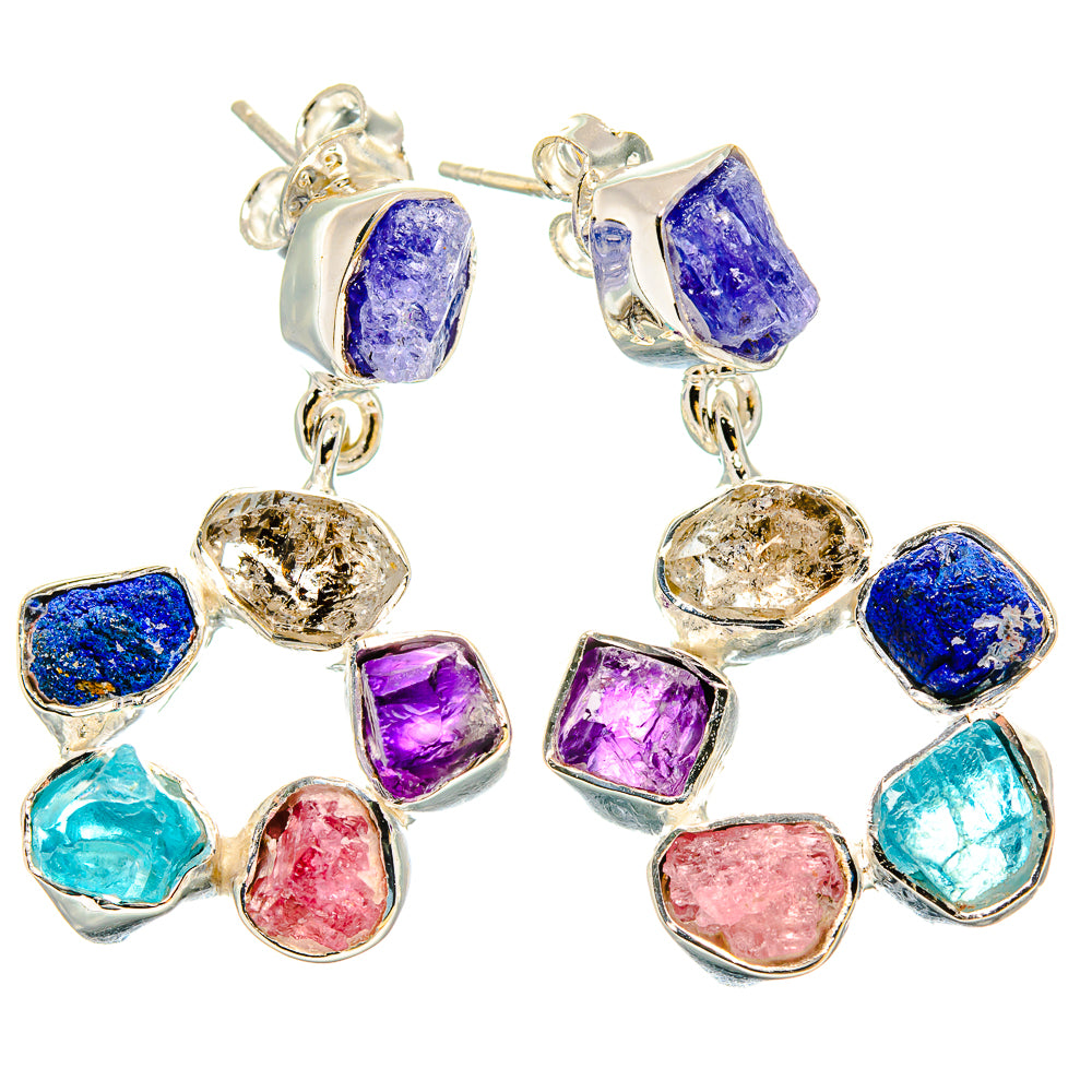 Multi-stone Earrings handcrafted by Anasilvercos - EARR431196 - Photo 2