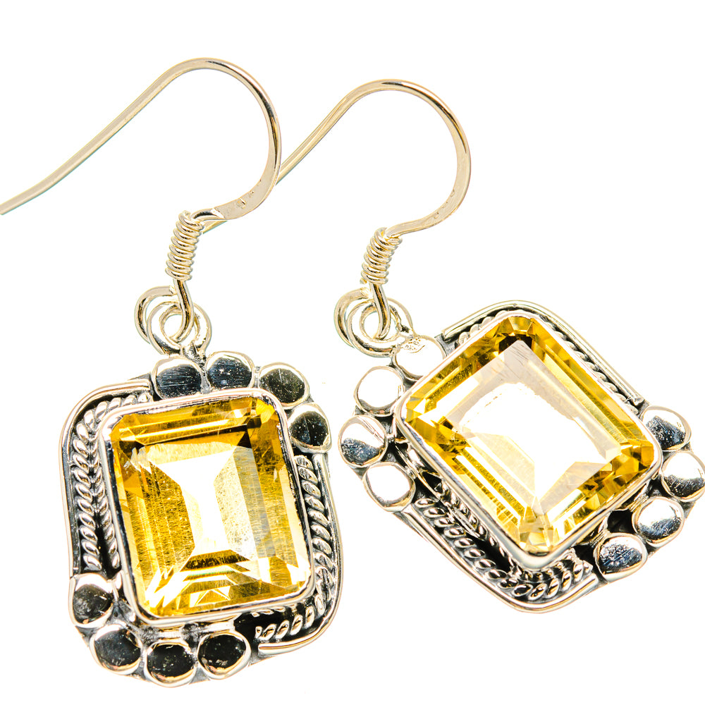 Citrine Earrings handcrafted by Anasilvercos - EARR431207 - Photo 2