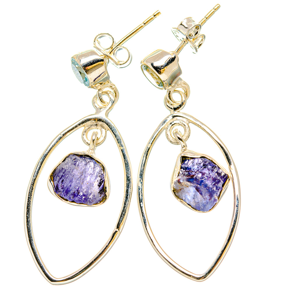 Tanzanite Earrings handcrafted by Anasilvercos - EARR431210 - Photo 2