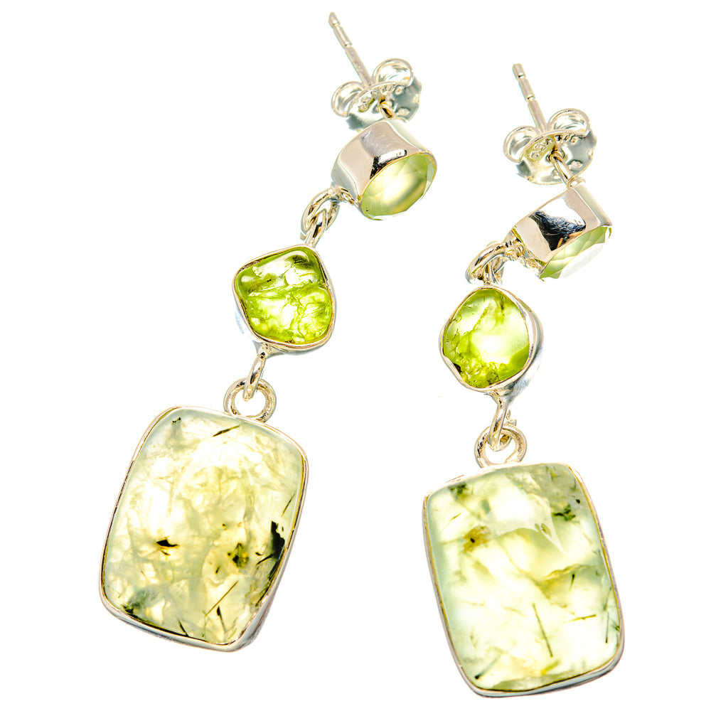 Prehnite Earrings handcrafted by Anasilvercos - EARR431211 - Photo 2