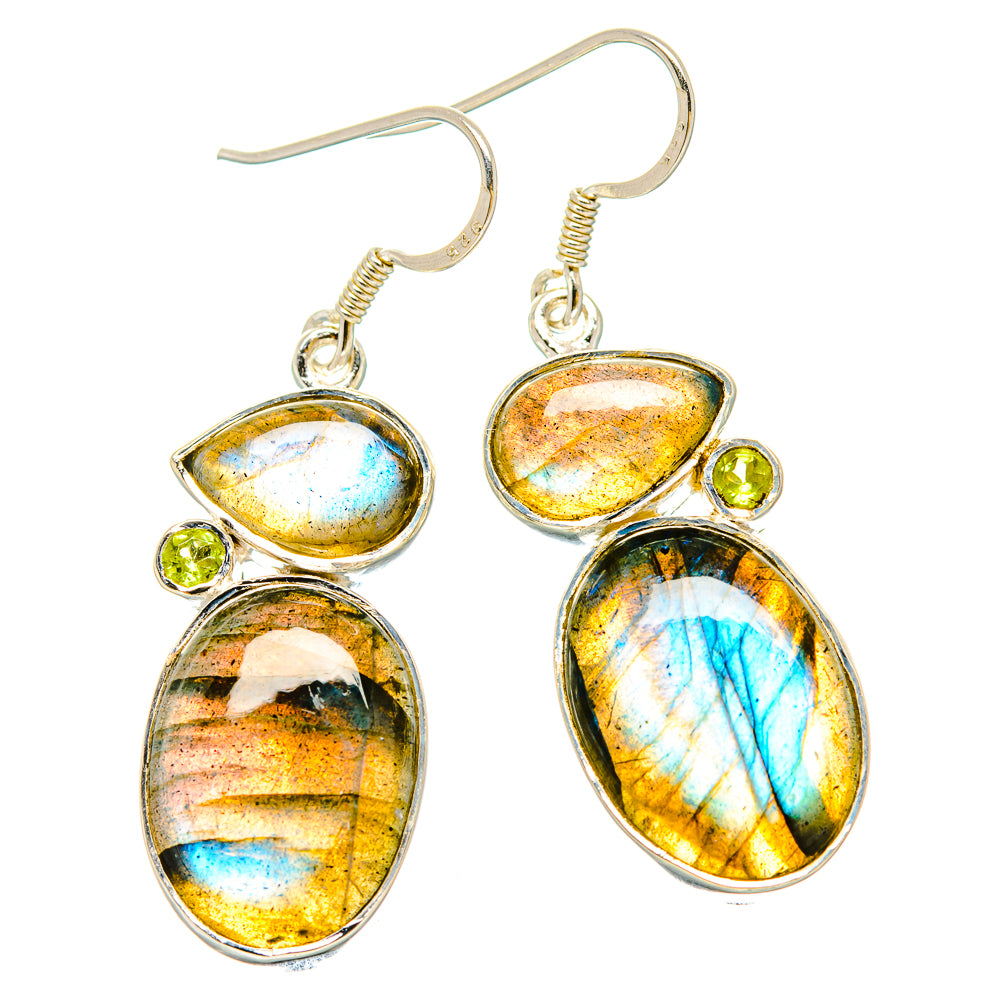 Labradorite Earrings handcrafted by Anasilvercos - EARR431219 - Photo 2