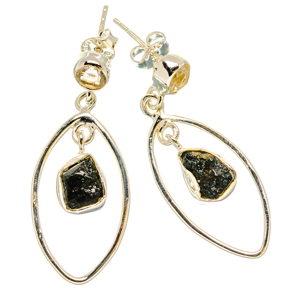 Black Tourmaline Earrings handcrafted by Anasilvercos - EARR431220 - Photo 2