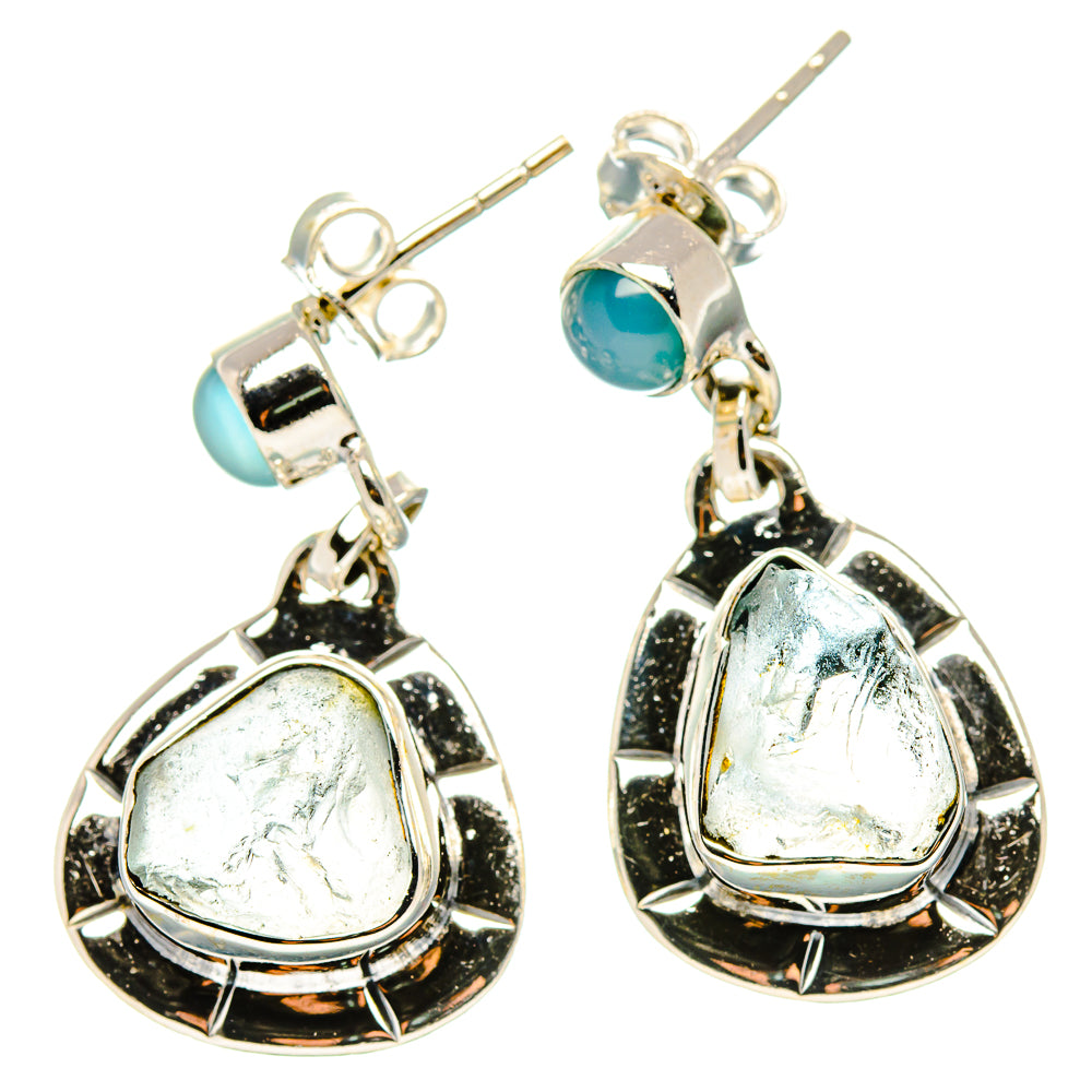 Aquamarine Earrings handcrafted by Anasilvercos - EARR431233 - Photo 2