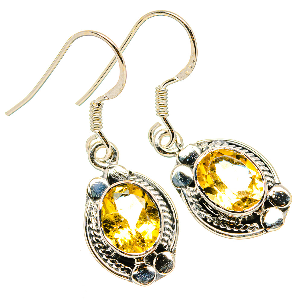 Citrine Earrings handcrafted by Anasilvercos - EARR431238 - Photo 2