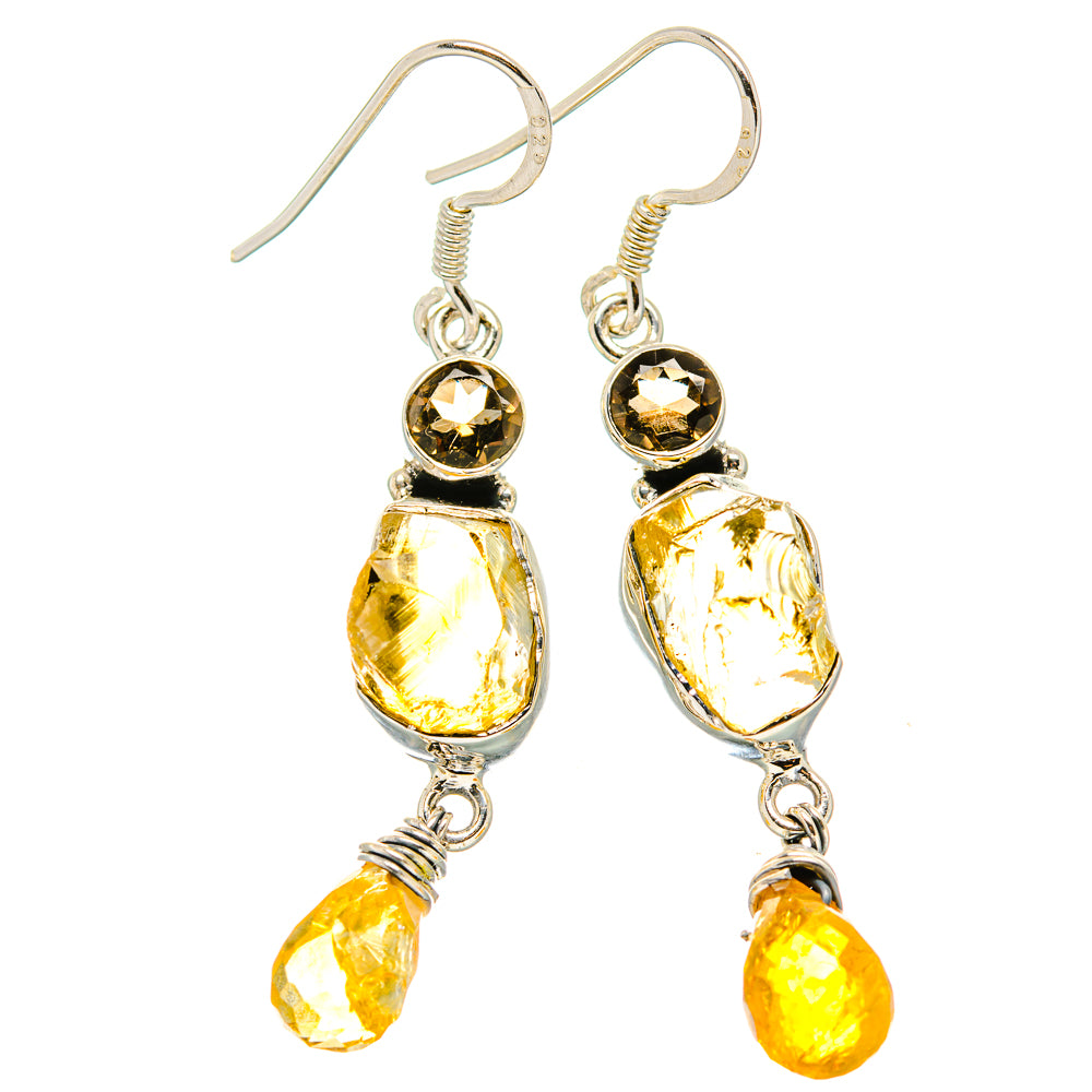 Citrine Earrings handcrafted by Anasilvercos - EARR431239 - Photo 2