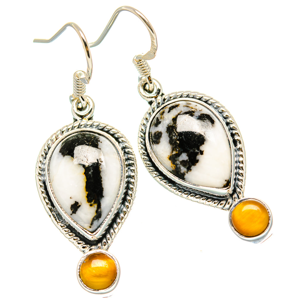 Pinolith Jasper Earrings handcrafted by Anasilvercos - EARR431241 - Photo 2