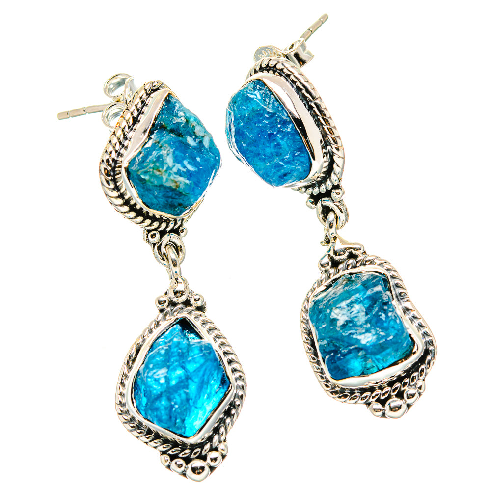 Apatite Earrings handcrafted by Anasilvercos - EARR431249 - Photo 2