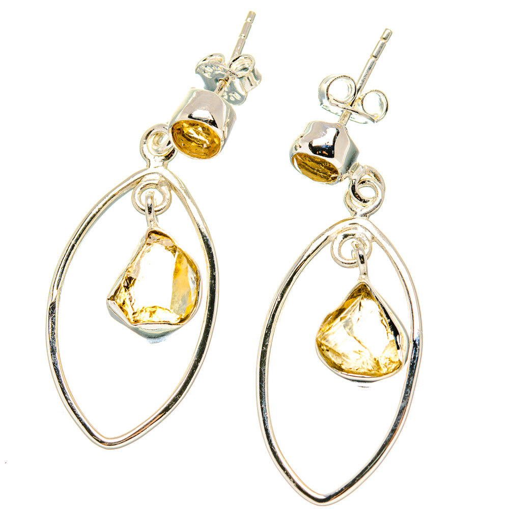 Citrine Earrings handcrafted by Anasilvercos - EARR431253 - Photo 2